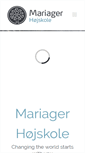 Mobile Screenshot of mariager-hojskole.dk